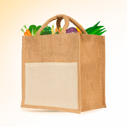 Jute Burlap Tote Bags – Wholesale Multipurpose Bags for Women, Grocery, Shopping, Travel, Beach & Weddings (Set of 8)