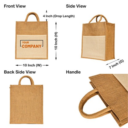 Jute Burlap Tote Bags – Wholesale Multipurpose Bags for Women, Grocery, Shopping, Travel, Beach & Weddings (Set of 8)