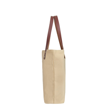 Wholesale Floral Embroidered Canvas Carry Tote with Leather