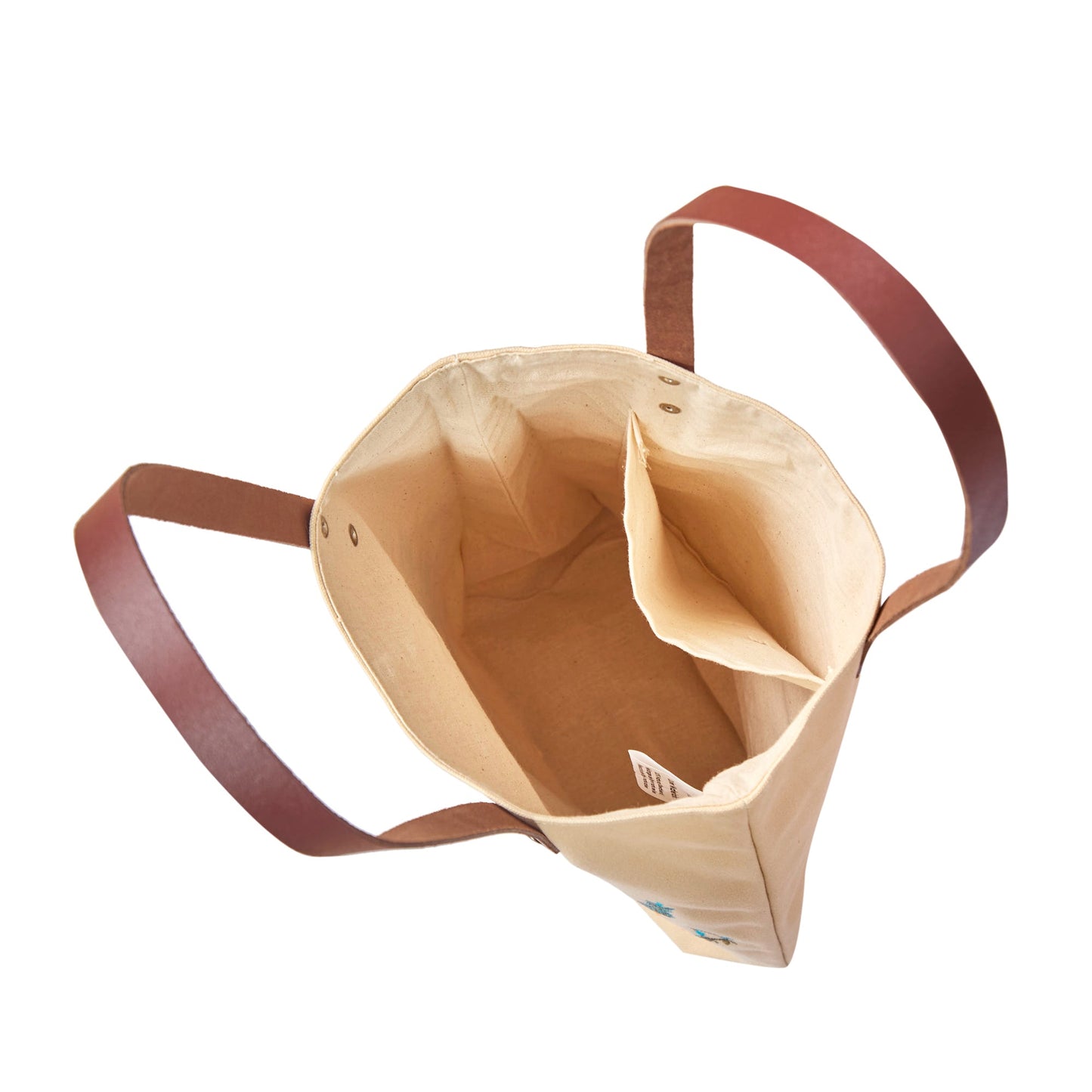 Wholesale Floral Embroidered Canvas Shoulder Tote with Leather