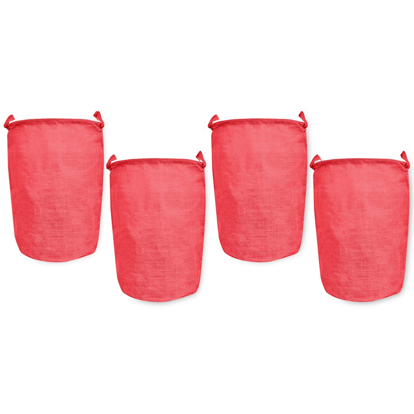 Jute Coloured Laundry Storage Baskets with Handles for Home Use(Set of 4)