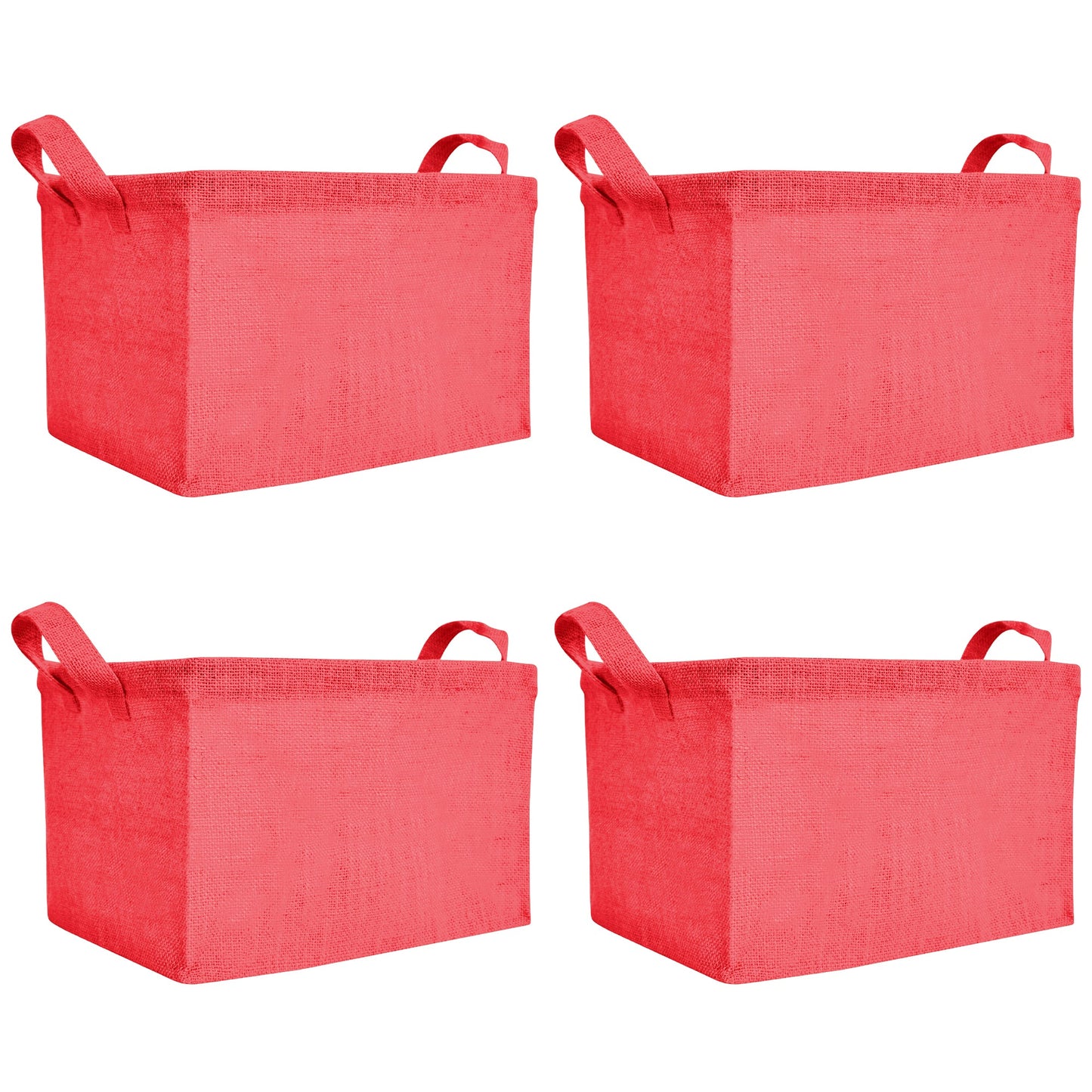 Wholesale Coloured Burlap  Reusable Jute For Mini Hampers (Packs of 4)