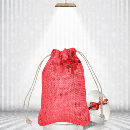 Wholesale Coloured Jute Drawstring Gift Bags for Weddings, Events (8 PCS)