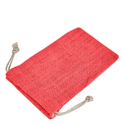 Wholesale Coloured Burlap Drawstring Jute Gift Bags for Party Favours (8 PCS)