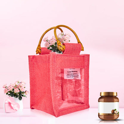 Wholesale Coloured Burlap Gift Bags for Holiday Gifts (Packs of 7)