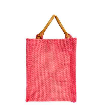 Wholesale Eco-Friendly Coloured Burlap Jute Gift Bags with Organza  (Packs of 7)
