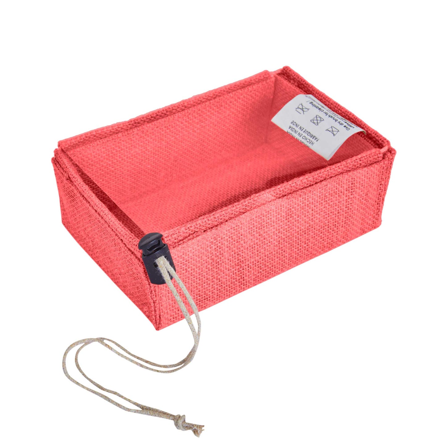 Wholesale Eco-Friendly Coloured Burlap Jute Gift Boxes with PVC Window for Events(Packs of 7)
