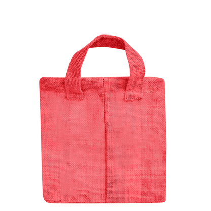 Wholesale Coloured Burlap  Reusable Jute Storage Basket  (Packs of 4)