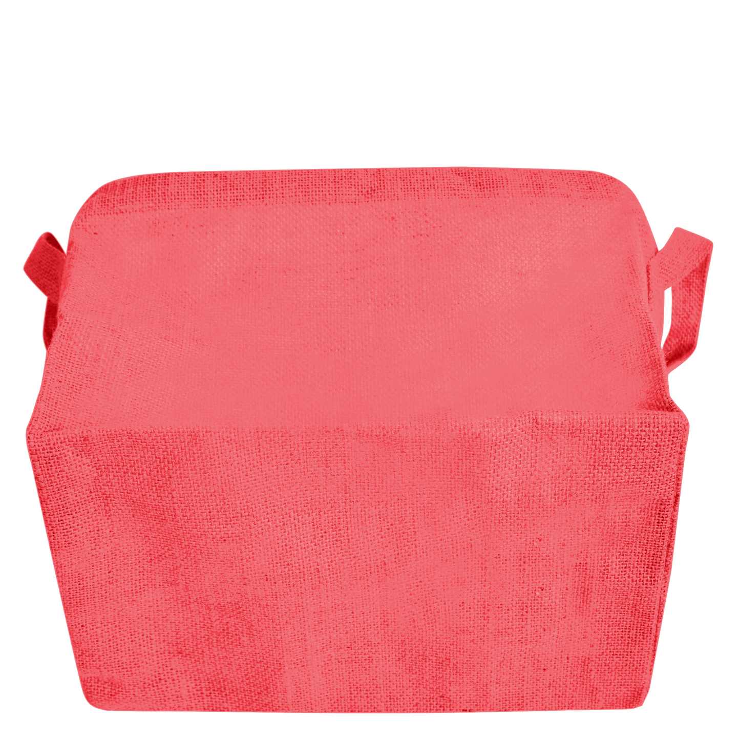 Wholesale Coloured Burlap  Reusable Jute Storage Basket  (Packs of 4)
