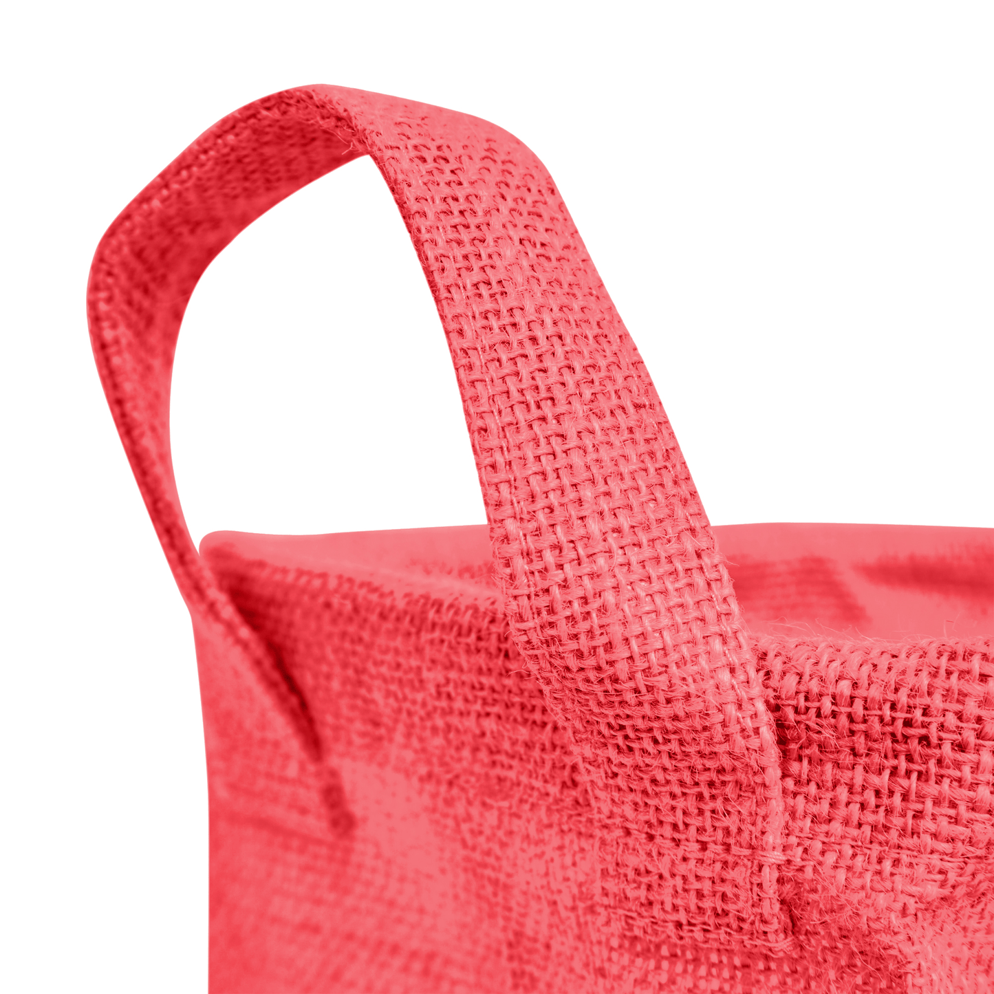 Wholesale Coloured Burlap Reusable Jute Laundry Basket  (Packs of 4)