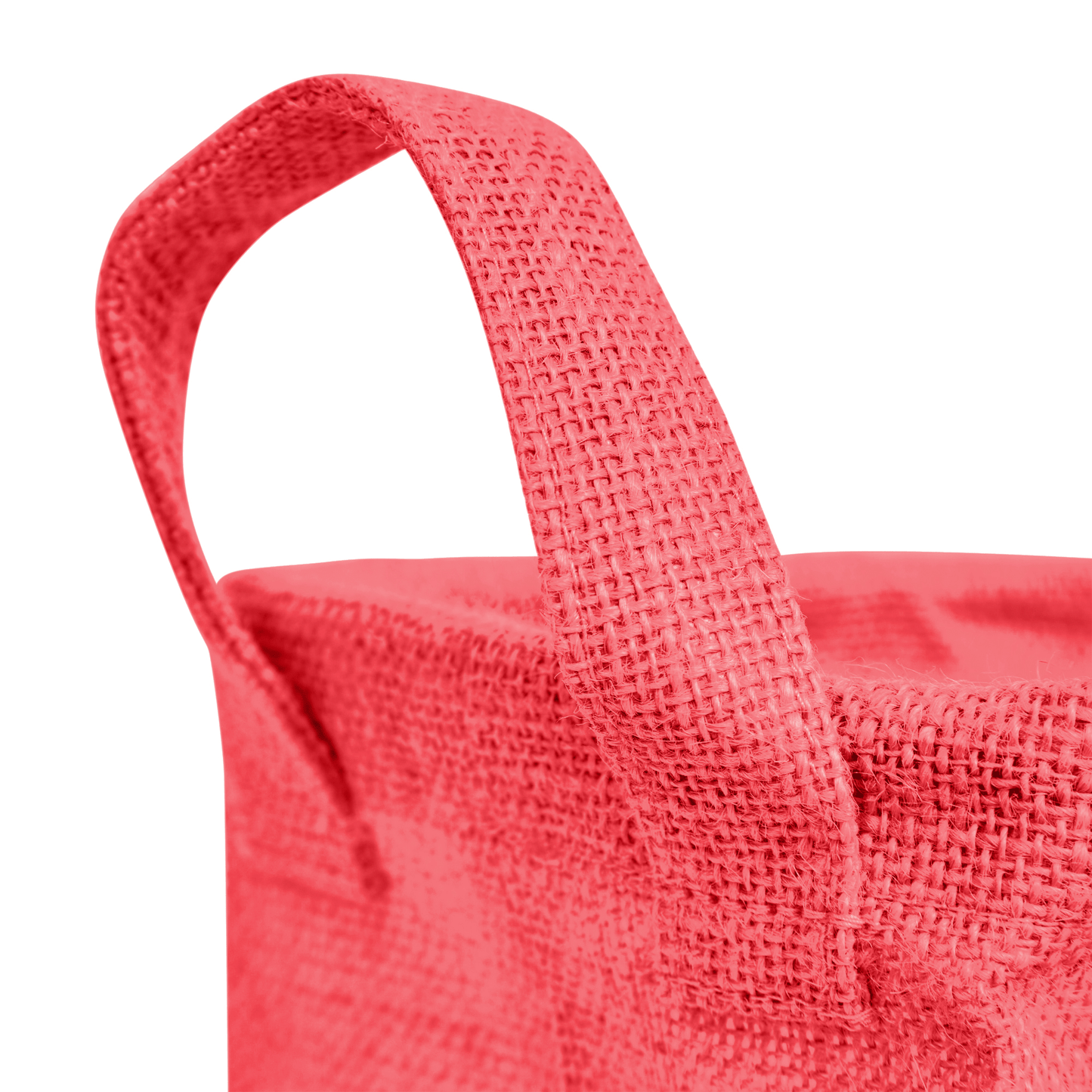 Wholesale Coloured Rectangular Burlap Jute Storage Basket (Packs of 4)
