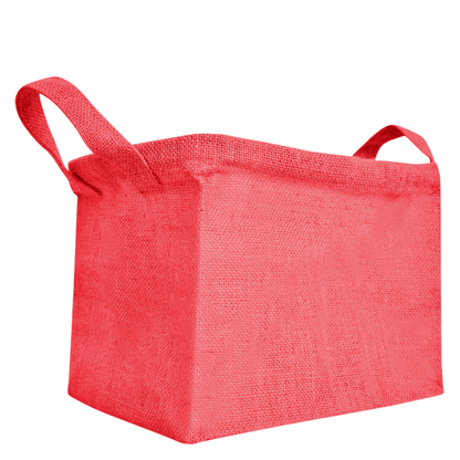 Wholesale Coloured Burlap Ecofriendly Jute Organizer Basket  (Packs of 4)
