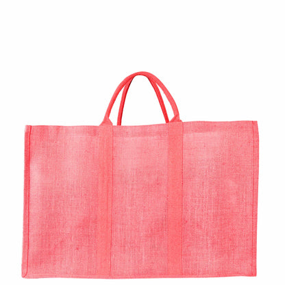 Wholesale Environmentally Friendly Jute Shopping Bags – Red, Pink, Green & Orange Burlap Totes (Pack of 4)