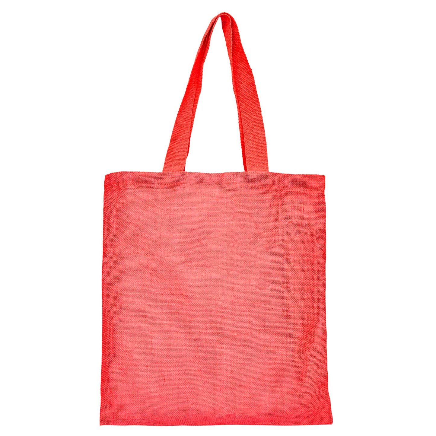 Wholesale Colorful Jute Tote Bags  – Red, Pink, Green & Orange – Reusable for Gifts, Beach, Weddings & Shopping (Set of 4)