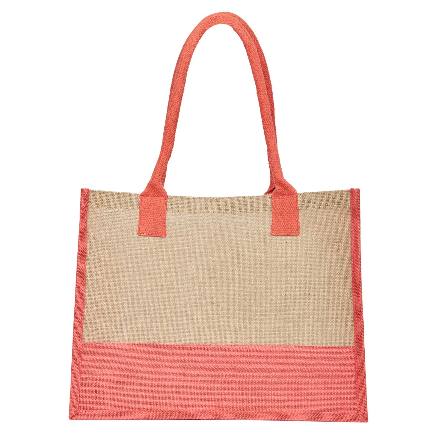 Jute Tote Bags for Wholesale – Red, Pink, Green & Orange – Burlap Bags for Shopping, Gifting & Everyday Use (Set of 4)