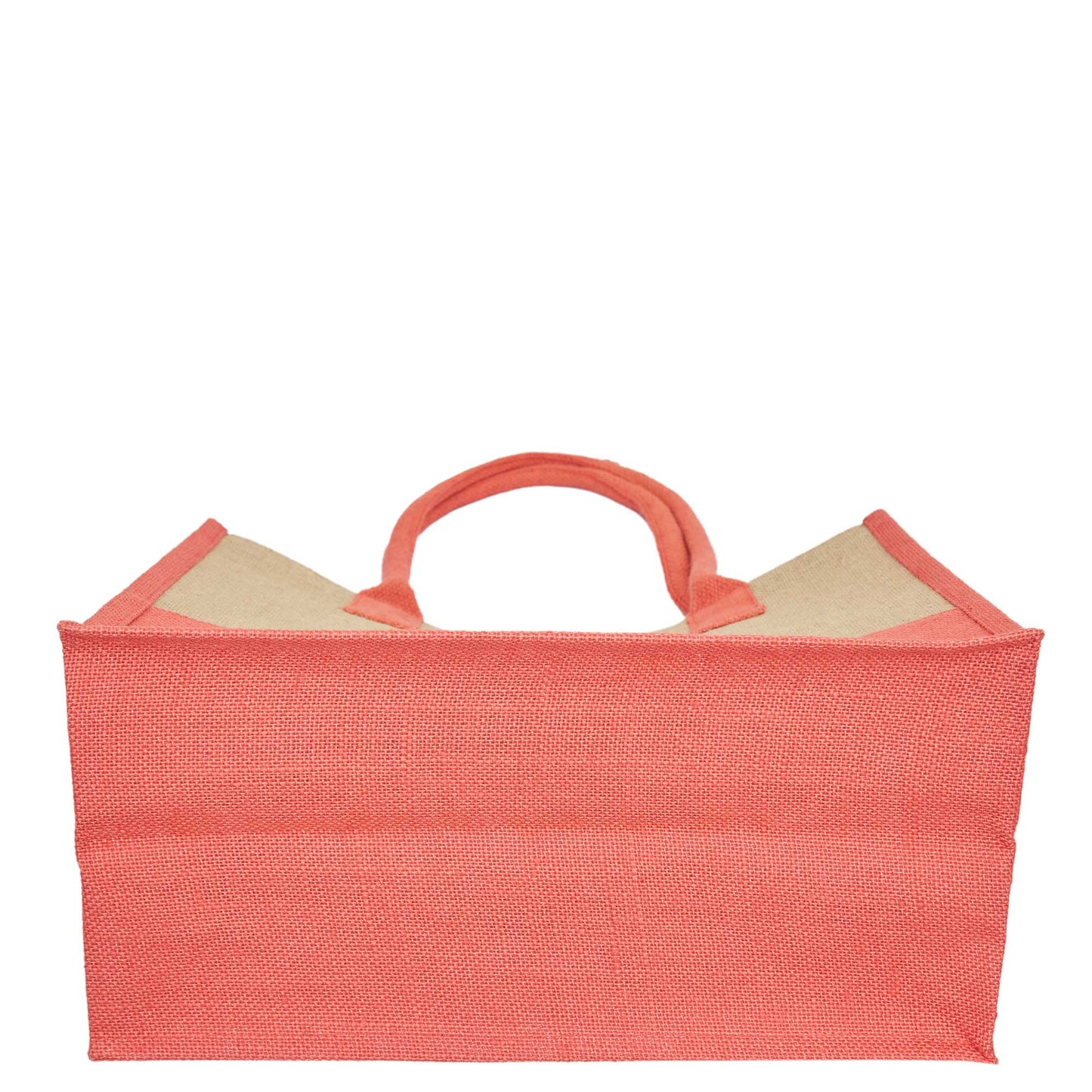 Jute Tote Bags for Wholesale – Red, Pink, Green & Orange – Burlap Bags for Shopping, Gifting & Everyday Use (Set of 4)