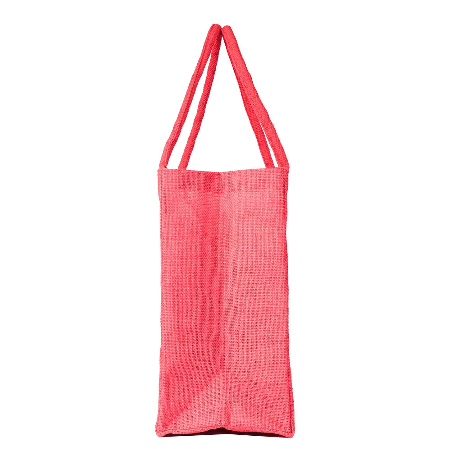 Wholesale Stylish Jute & Burlap Shopping Bags in Red, Pink, Green & Orange – Ideal for Gifting, Weddings & More (Pack of 4)