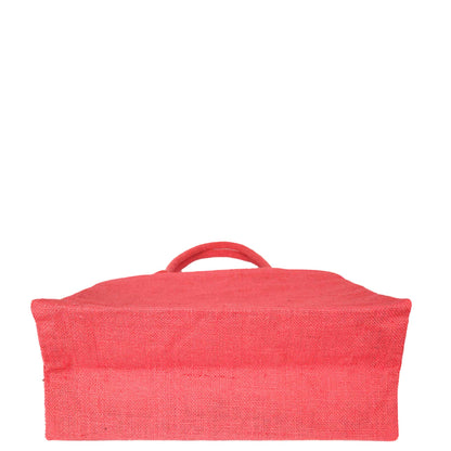 Wholesale Stylish Jute & Burlap Shopping Bags in Red, Pink, Green & Orange – Ideal for Gifting, Weddings & More (Pack of 4)