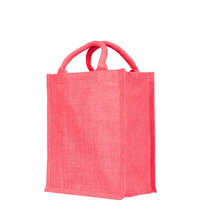 Colorful Jute Tote Bags – Wholesale Reusable Burlap Gift Bags for Shopping & Weddings (Set of 4)