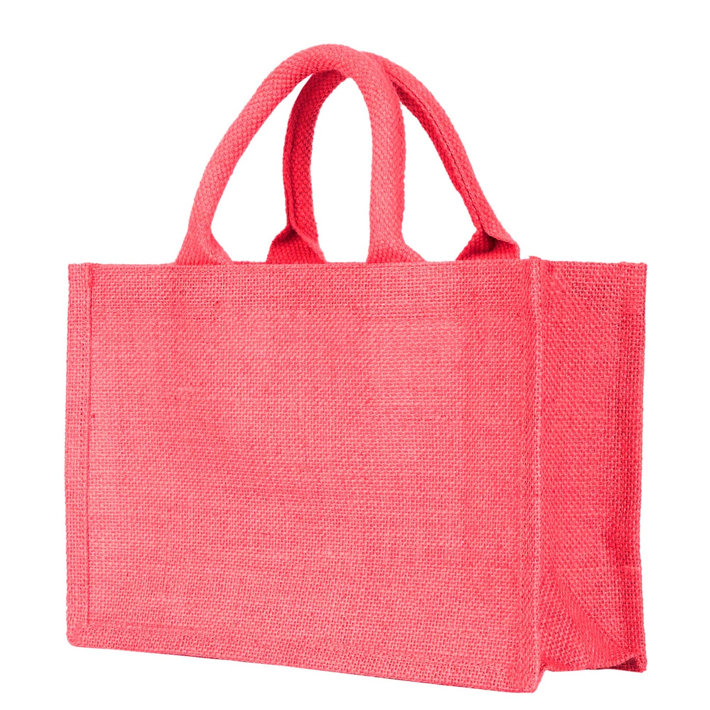 Colorful Wholesale Burlap Shopping Totes for Promotions, Holidays, Weddings, Travel & Everyday Use (Set of 4)