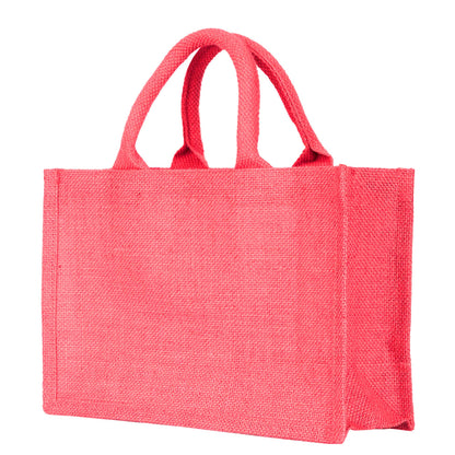 Colorful Wholesale Burlap Shopping Totes for Promotions, Holidays, Weddings, Travel & Everyday Use (Set of 4)