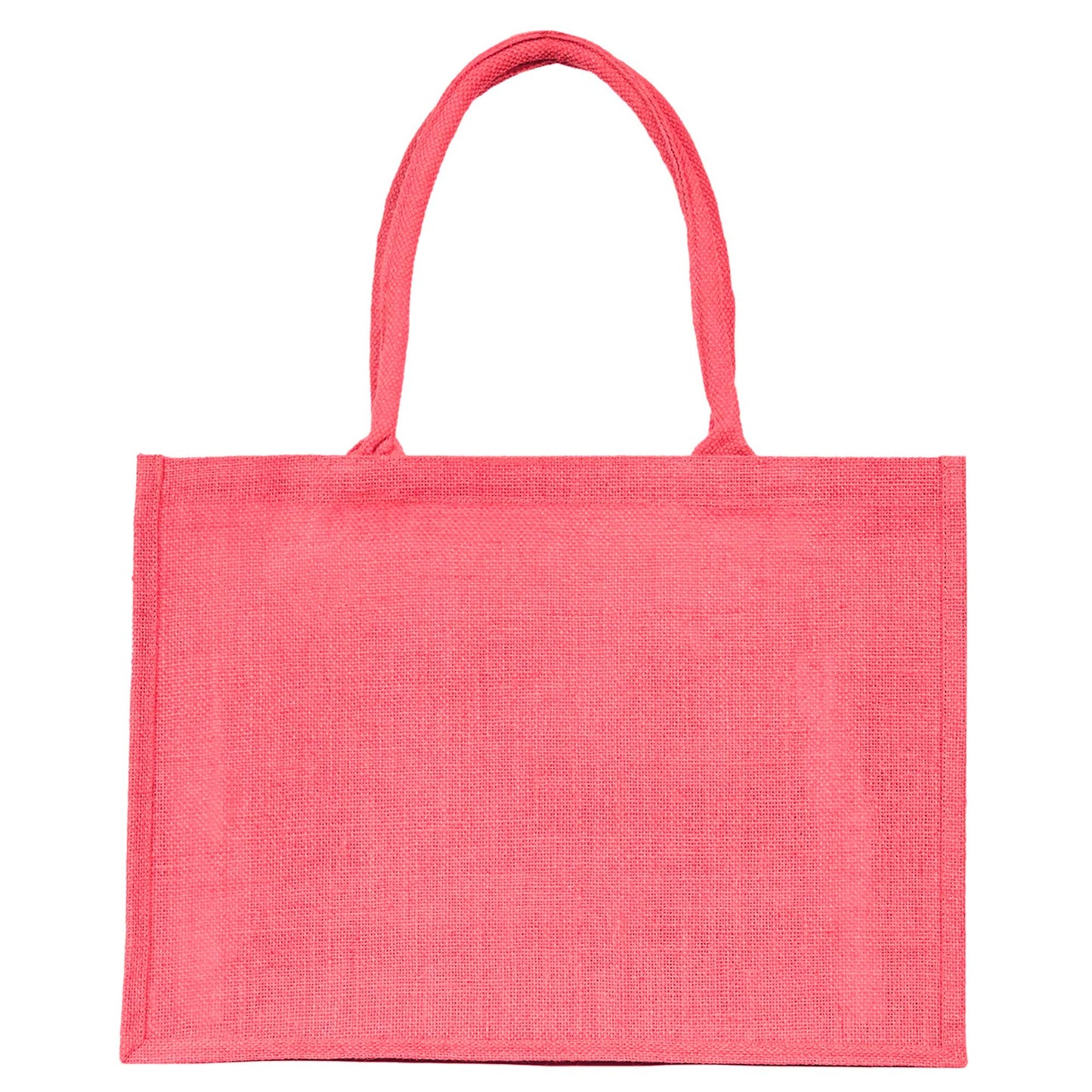 Burlap Jute Tote Bags – Vibrant Red, Pink, Green & Orange, Available for Wholesale, Travel & Weddings (Set of 4)