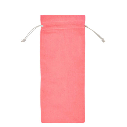 Wholesale Cotton Wine Bottle Gift Bags –Drawstring Pouches Gifting, Parties, Weddings, Christmas, New Year & Holidays (6 Pack)