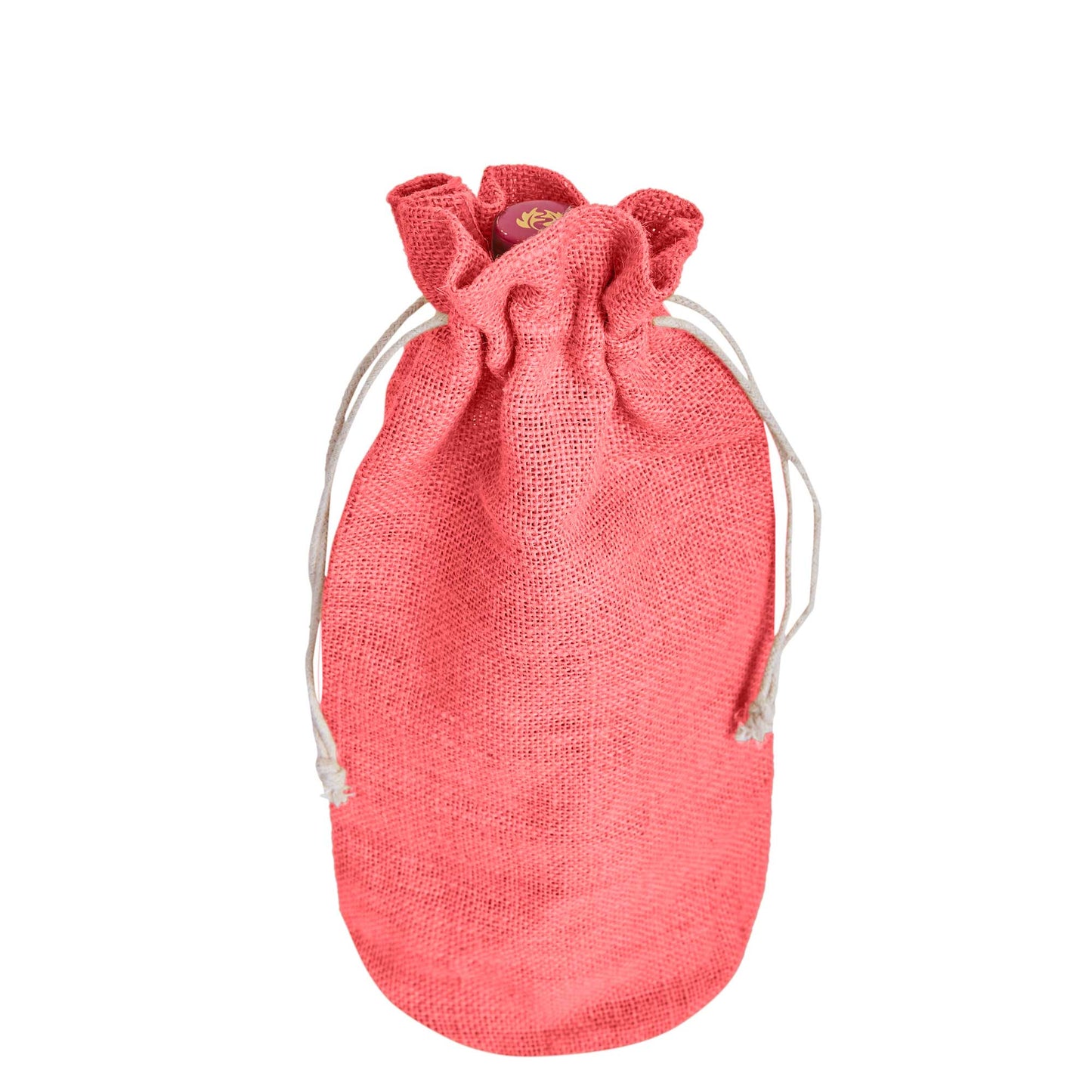 Wholesale Coloured Jute Wine Bottle Gift Pouches – Burlap Bags for Weddings & Celebrations (Set of 7)