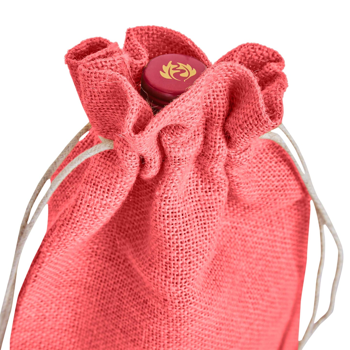 Wholesale Coloured Jute Wine Bottle Gift Pouches – Burlap Bags for Weddings & Celebrations (Set of 7)