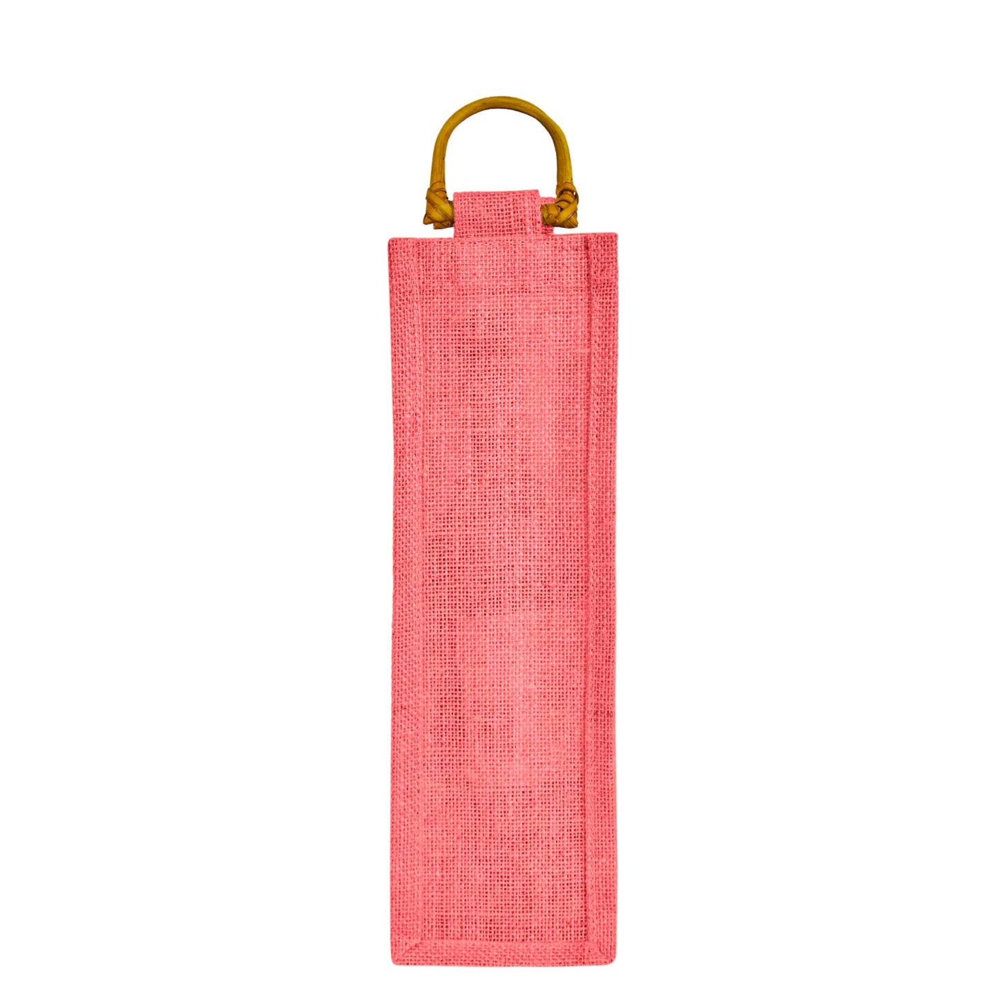 Wholesale Coloured Jute Wine Bottle Bags with Cane Handles – For Events & Gifting (Pack of 7)