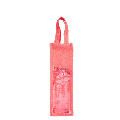 Reusable Jute Wine Gift Bags – Coloured Bottle Bags for Celebrations & Events, Wholesale (Pack of 6)