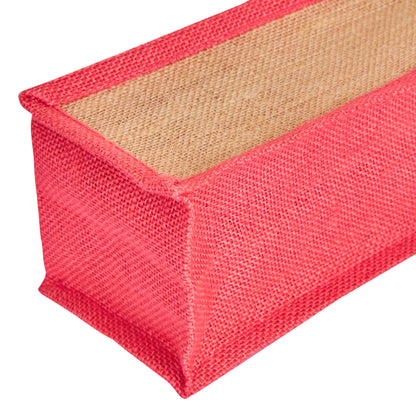 Wholesale Jute Wine Gift Bags with Cane Handles – New Year, Weddings, Birthdays, Parties, Christmas & Special Occasion (Packs of 6)