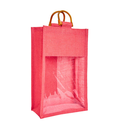 Wholesale Reusable 2-Bottle Colored Wine Tote Bags – Weddings, Birthdays, Christmas, & Special Occasions (Packs of 6)