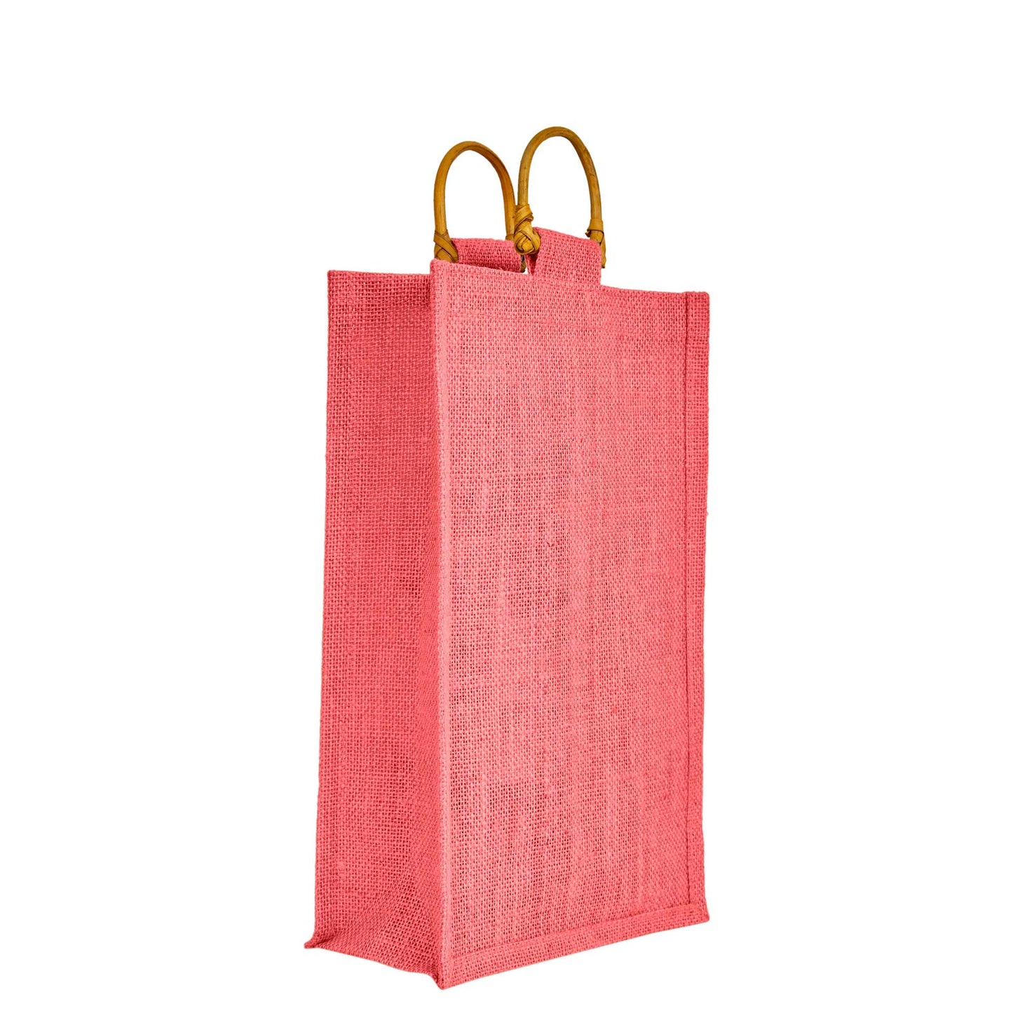 Coloured Jute Wine Burlap Gift Bags – Reusable 2-Bottle Wholesale Tote Bags, Gifting, Weddings, Parties & Holidays (Packs of 6)