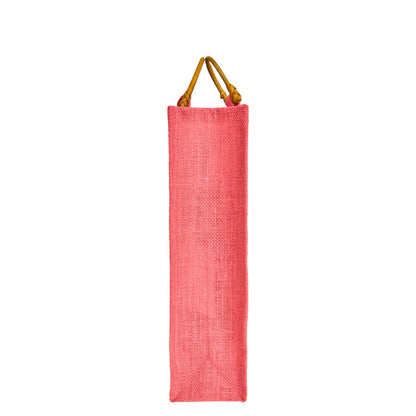Coloured Jute Wine Burlap Gift Bags – Reusable 2-Bottle Wholesale Tote Bags, Gifting, Weddings, Parties & Holidays (Packs of 6)