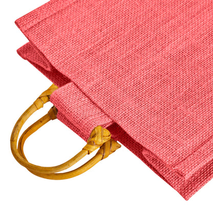 Coloured Jute Wine Burlap Gift Bags – Reusable 2-Bottle Wholesale Tote Bags, Gifting, Weddings, Parties & Holidays (Packs of 6)