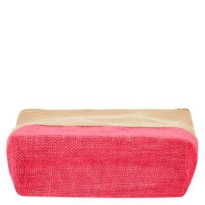 High Quality Stylish  Canvas Jute Cosmetic Pouches Pack of 6 for Women Wholesale Supply