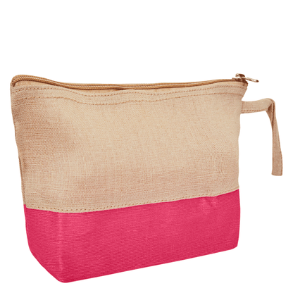 Travel Ready Travel  Jute Cosmetic Pouches Pack of 4 for Women Wholesale Supply
