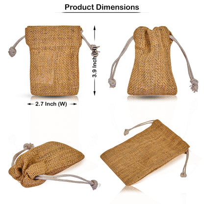 Wholesale Burlap Drawstring Jute Gift Bags for Weddings & Events