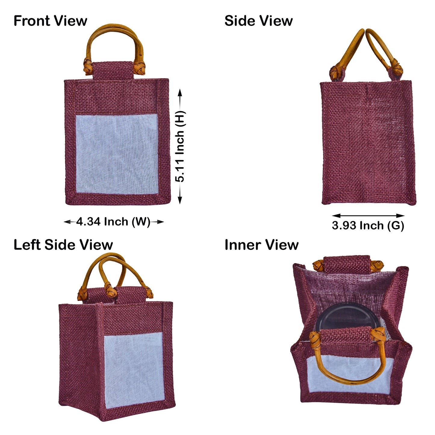 Wholesale Coloured Burlap Gift Bags for Festive Gifts & Holiday Packaging (Packs of 7)