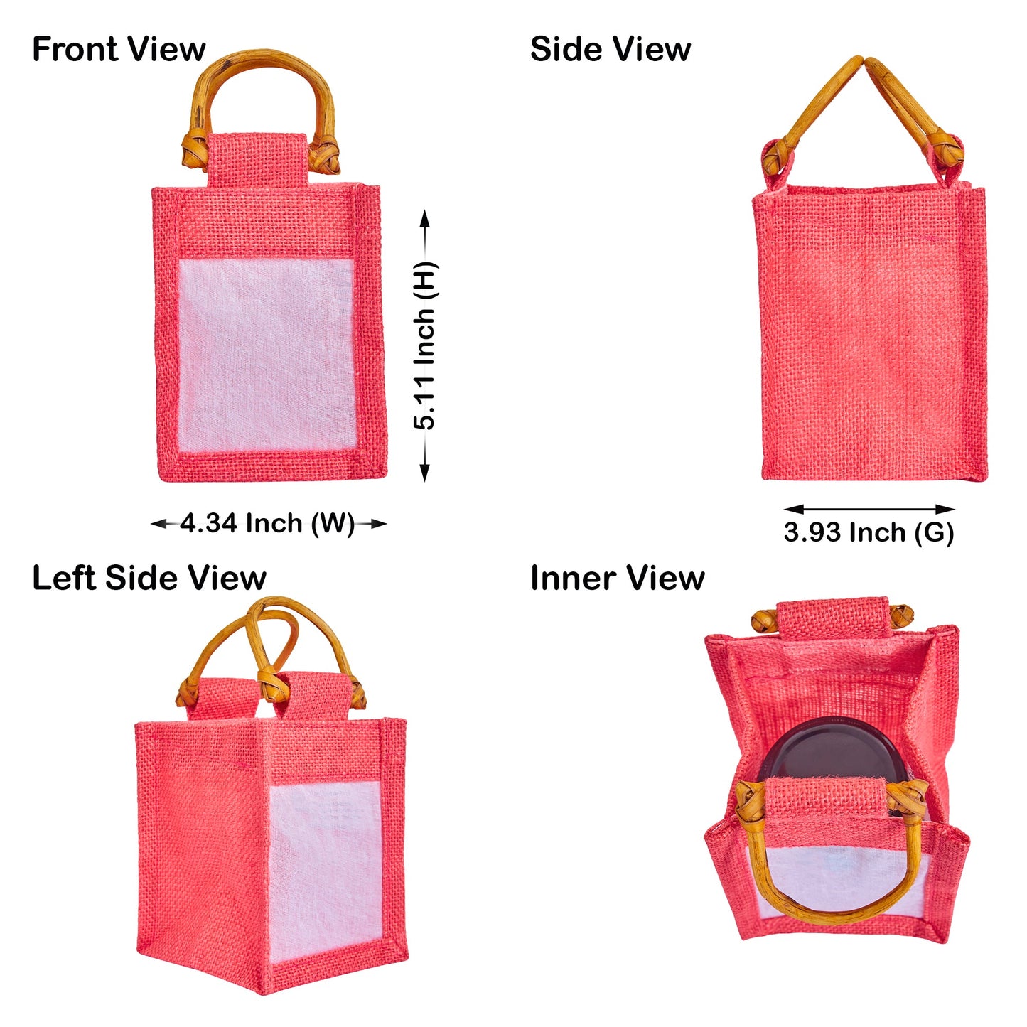 Wholesale Coloured Burlap Gift Bags for Festive Gifts & Holiday Packaging (Packs of 7)