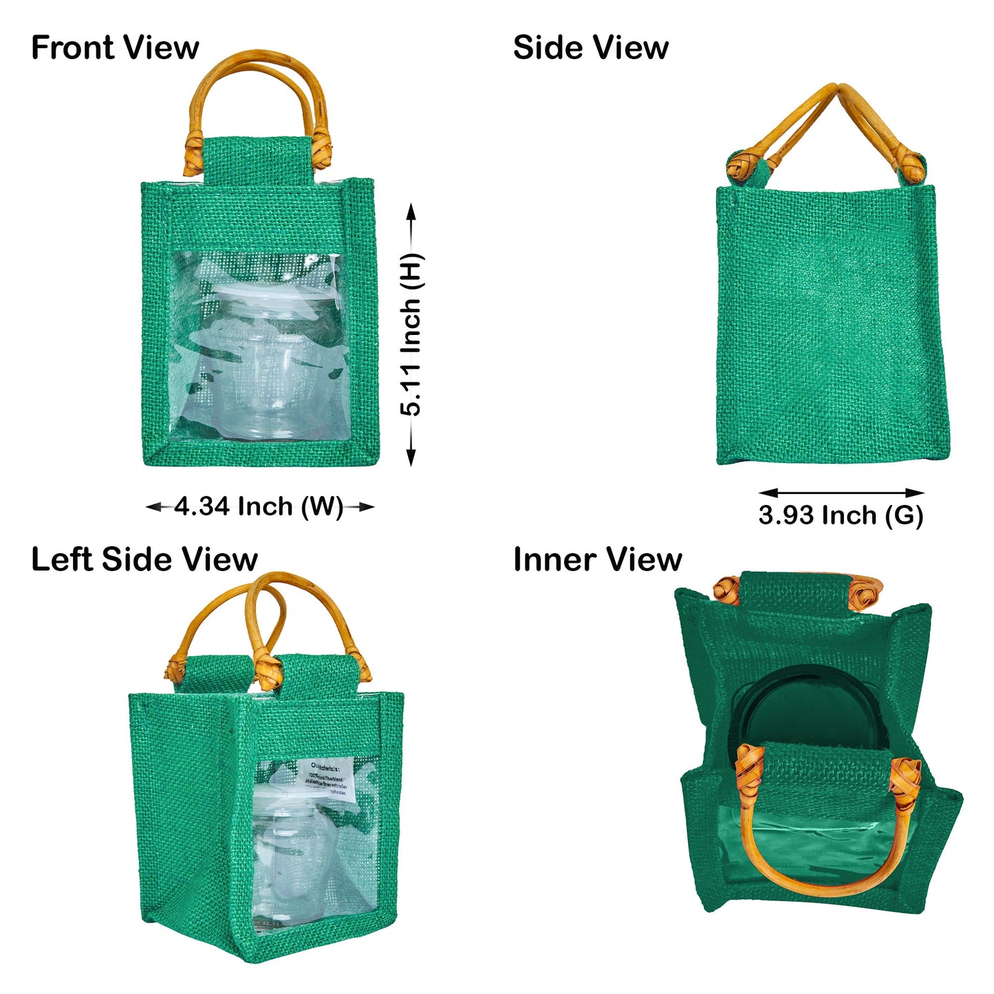 Wholesale Coloured Burlap Gift Bags for Holiday Gifts (Packs of 7)