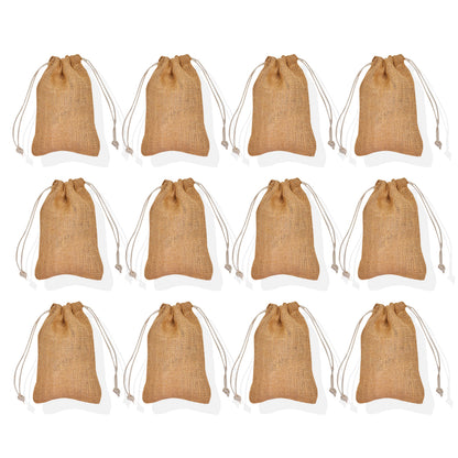 Wholesale Jute Drawstring Gift Bags & Eco Friendly Burlap (Packs of 12)