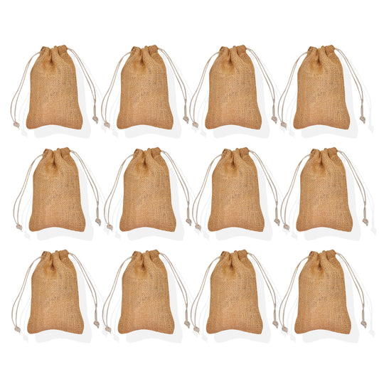Wholesale Jute Drawstring Gift Bags & Eco Friendly Burlap (Packs of 12)