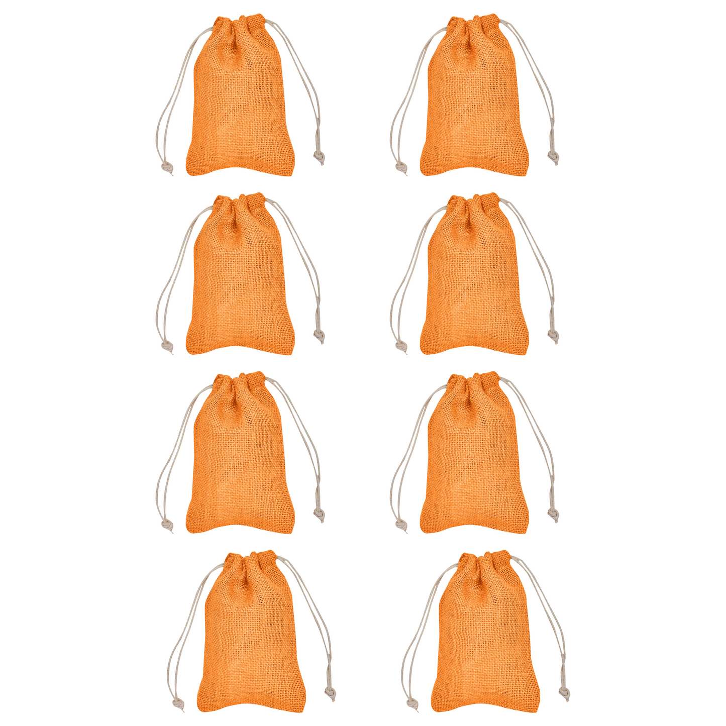 Wholesale Coloured Burlap Drawstring Jute Gift Bags for Party Favours (8 PCS)