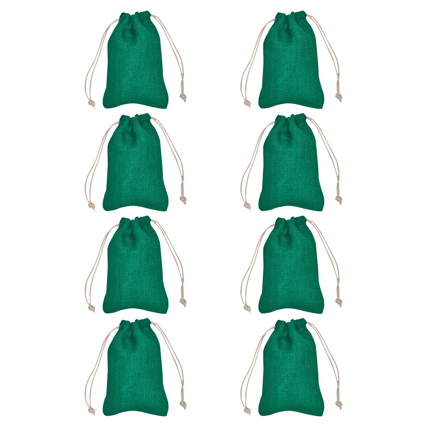 Wholesale Coloured Burlap Drawstring Gift Bags for Party Favours & Event Gifts (8 PCS)