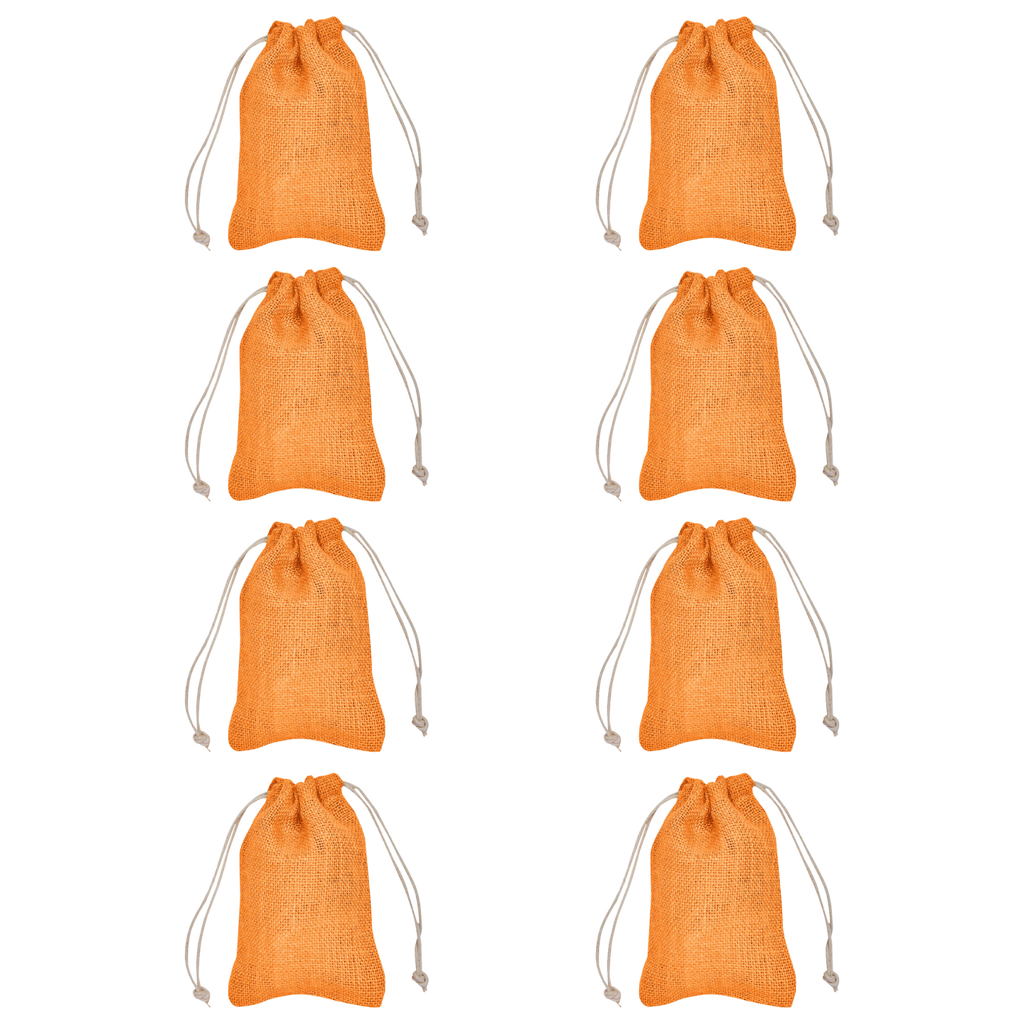 Wholesale Coloured Burlap Drawstring Gift Bags for Party Favours & Event Gifts (8 PCS)