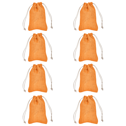 Wholesale Coloured Burlap Drawstring Gift Bags for Party Favours & Event Gifts (8 PCS)