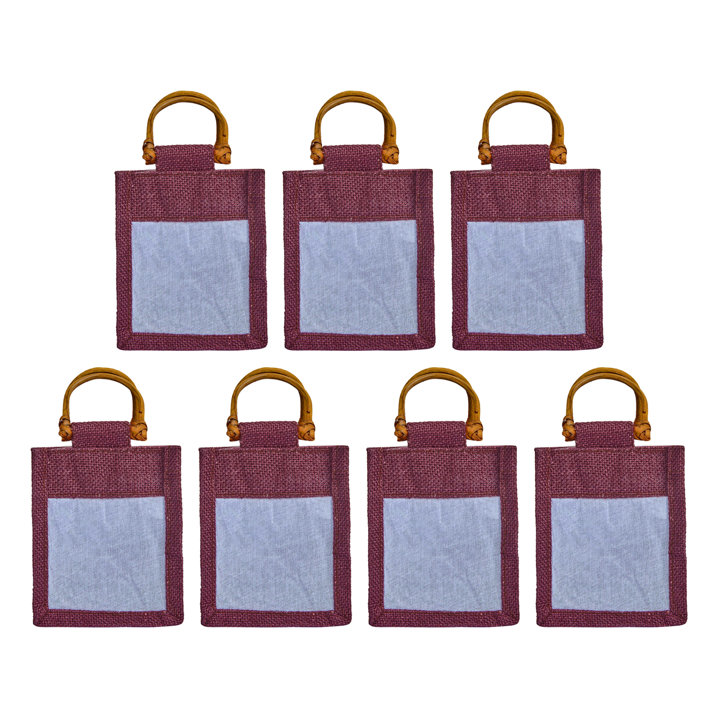 Wholesale Coloured Burlap Gift Bags for Festive Gifts & Holiday Packaging (Packs of 7)