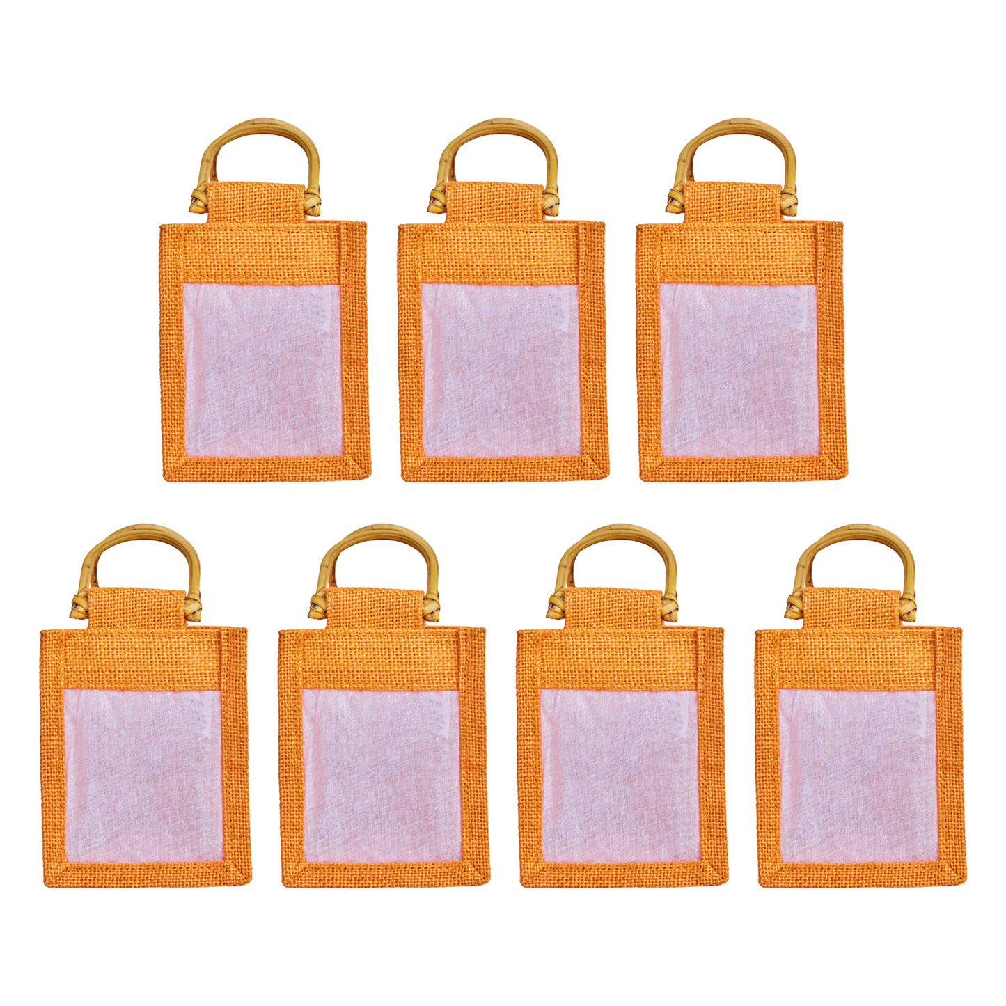 Wholesale Coloured Burlap Gift Bags for Festive Gifts & Holiday Packaging (Packs of 7)